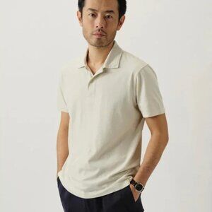 Buck Mason Cream Polo Shirt